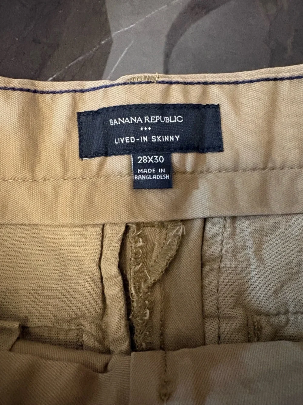 Banana Republic Men’s Lived-In Skinny Chino Pants Size 28x30 Casual Everyday